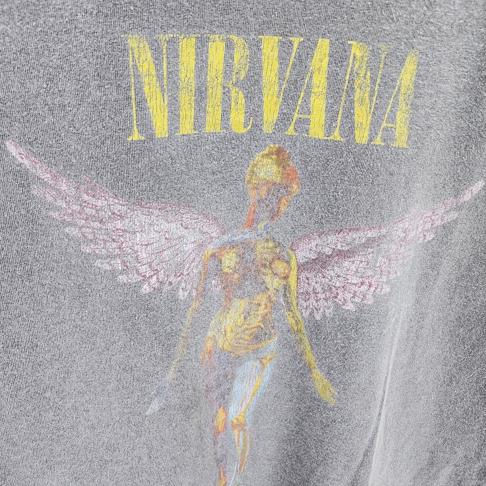 Nirvana T Shirt Top Small Small In Utero Angel Concert Faded Grunge Band Tee - Picture 2 of 6